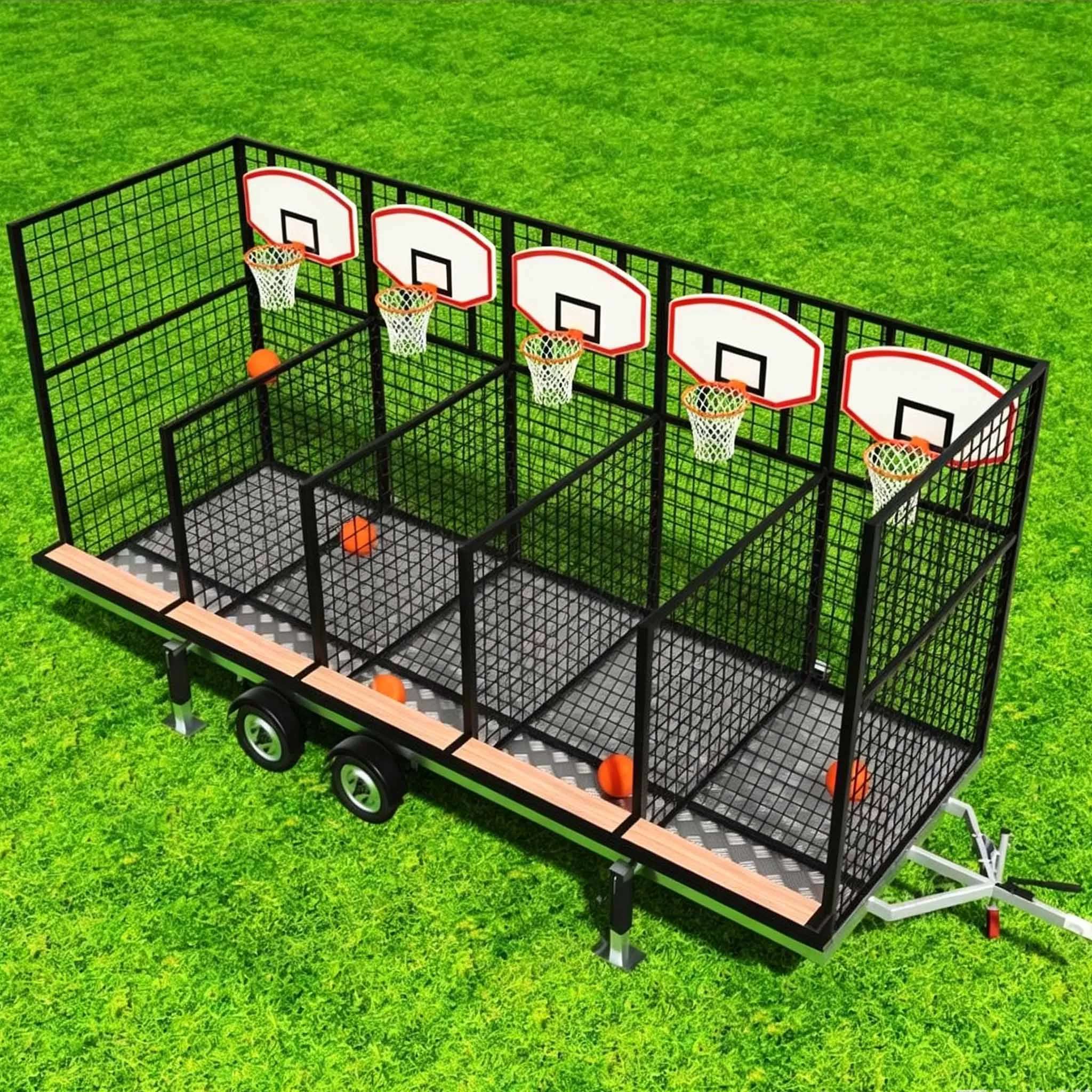 Mobile Basketball Trailer for Sale